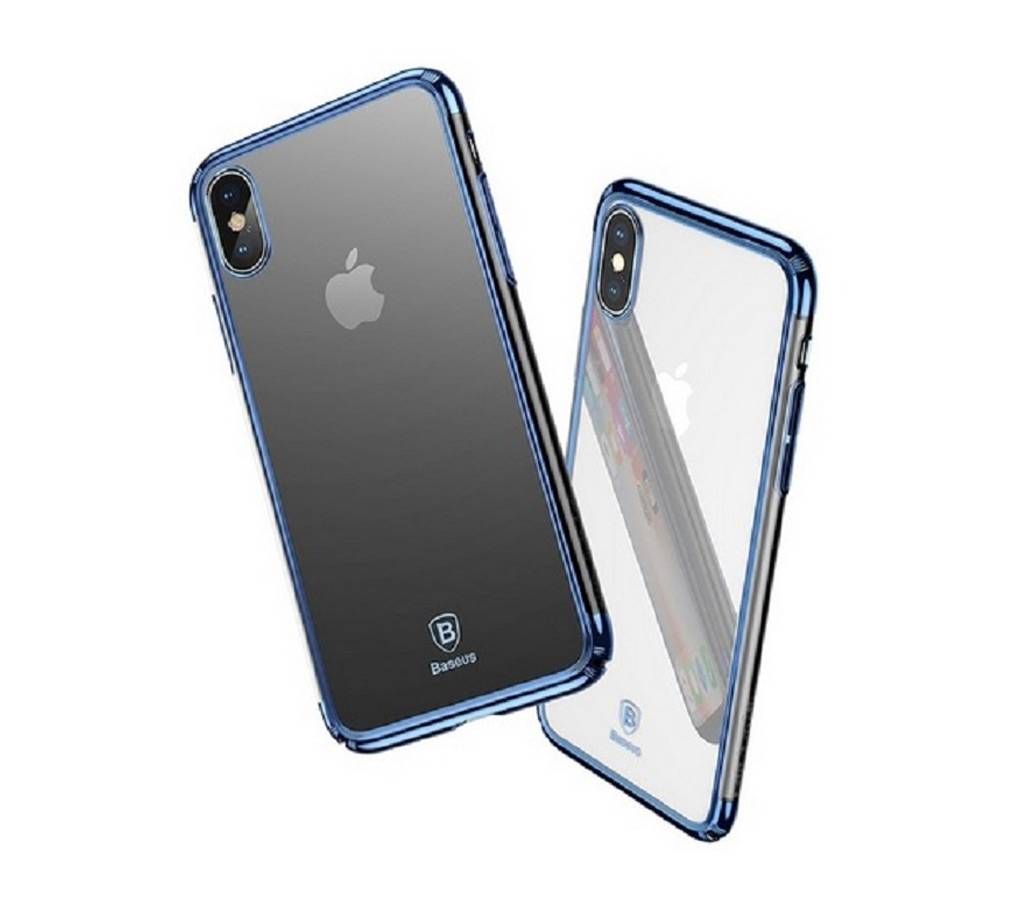 Baseus Transparent Hard Case for iPhone X-Blue