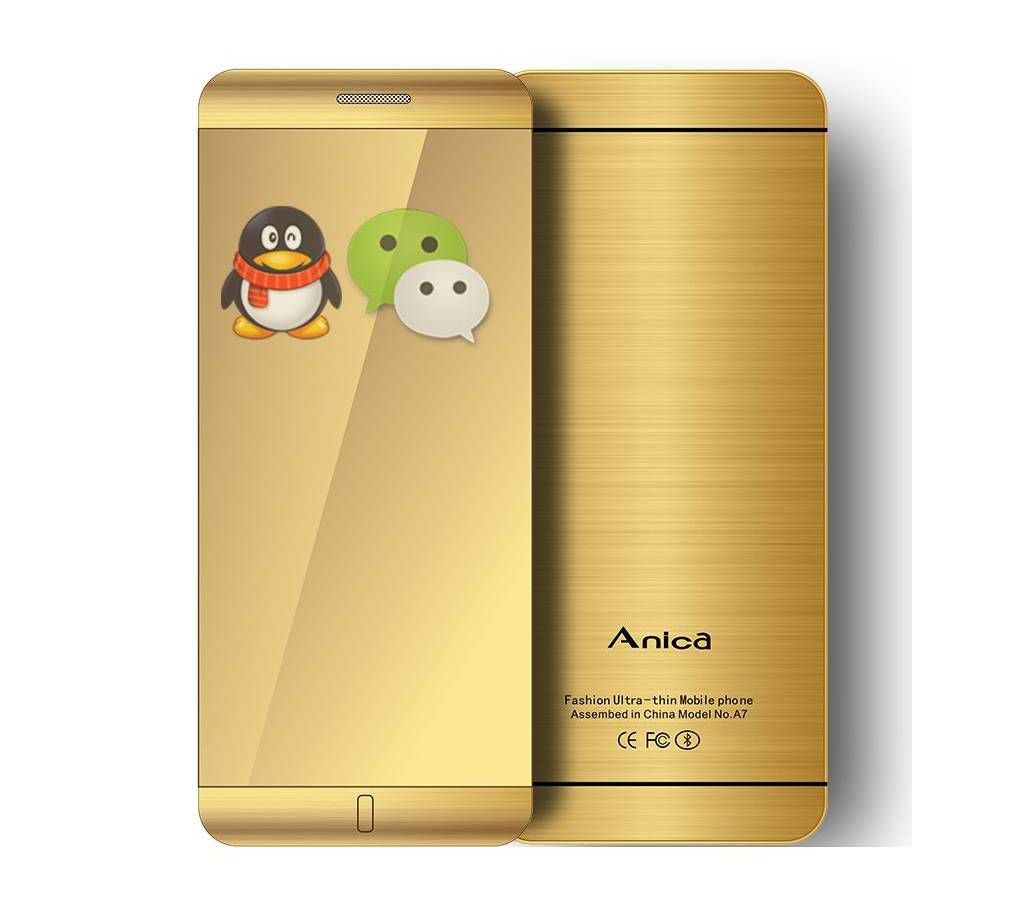 Anica A7 Card Phone Dual Sim & Bluetooth Phone