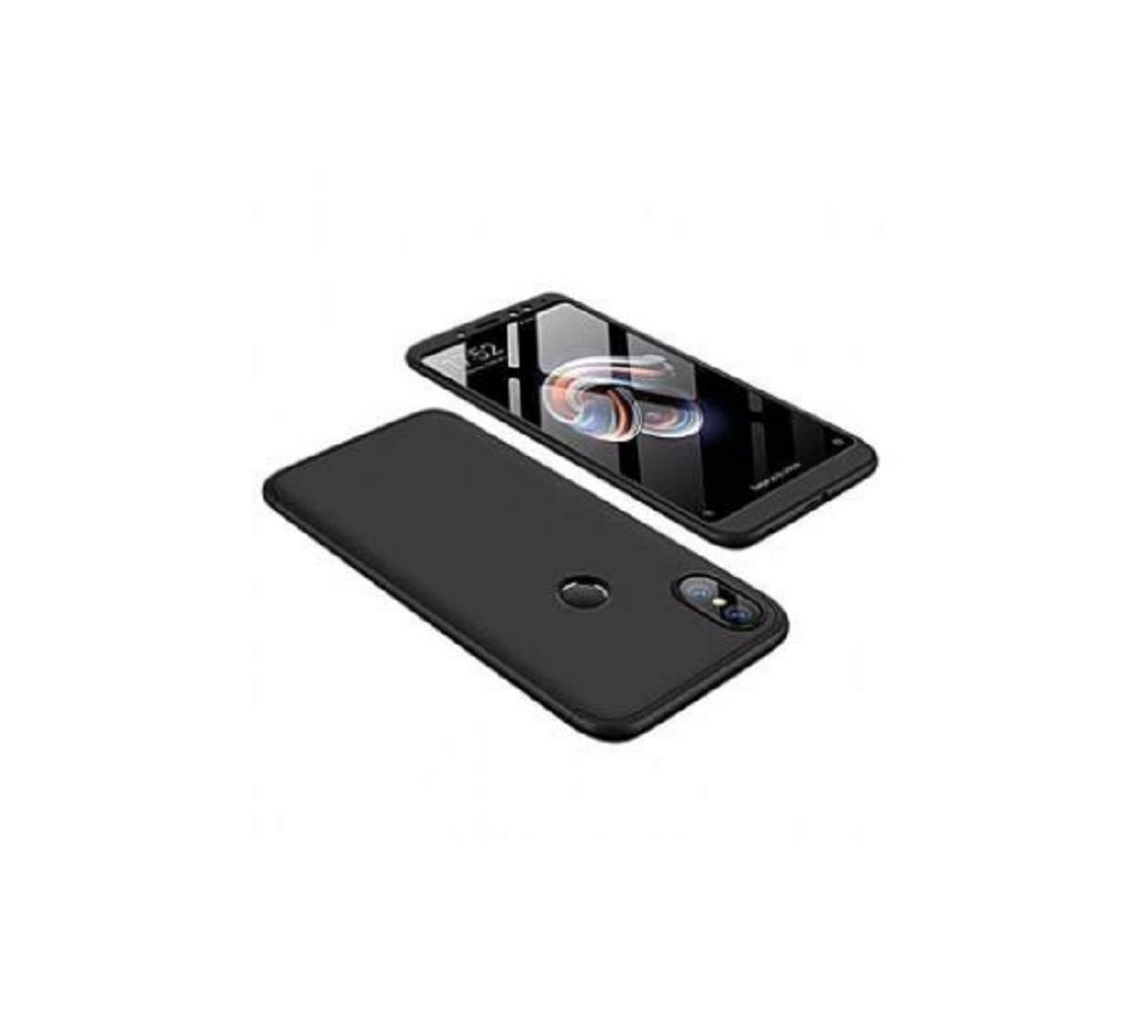 360 Full Protection Back Cover Case for Redmi Note 5 PRO - Black
