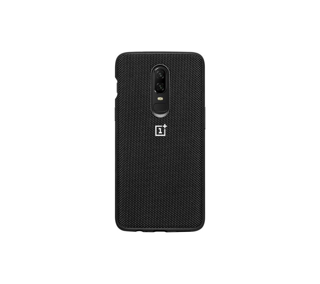 Nylon Back Cover Case for One Plus 6 
