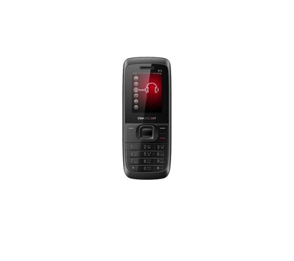 Symphony B12 - Feature Phone - Black and Red