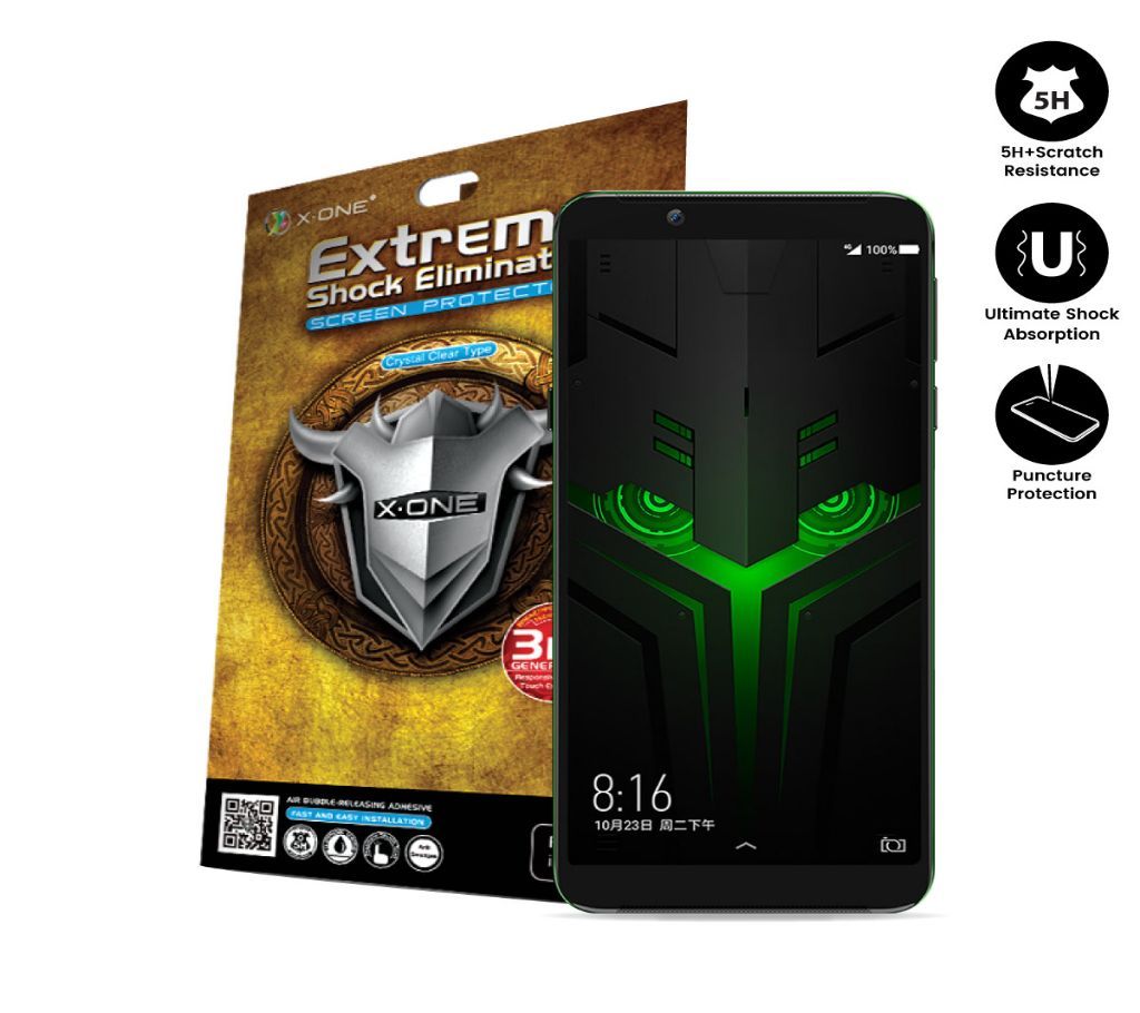 Worlds Toughest Anti-Shock Screen Protector, X-ONE Extreme Shock Eliminator for Redmi 5A