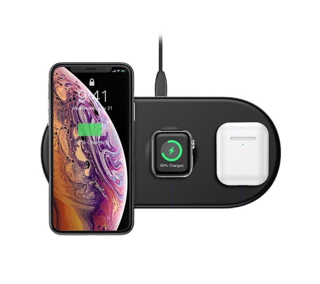 Baseus Smart 3-in-1 Qi Wireless Charger for iPhone, Apple Watch & AirPods