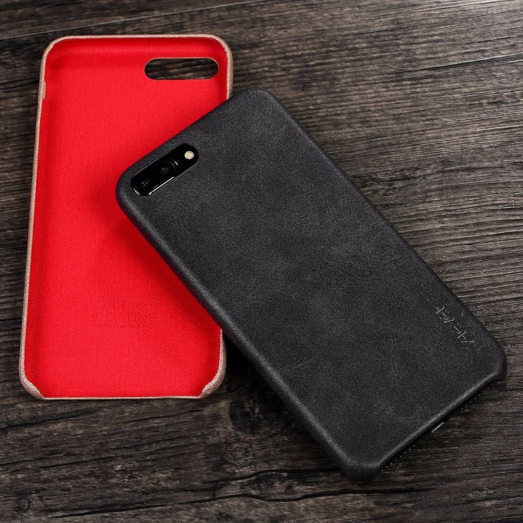 Leather Back case for iPhone 7plus-black