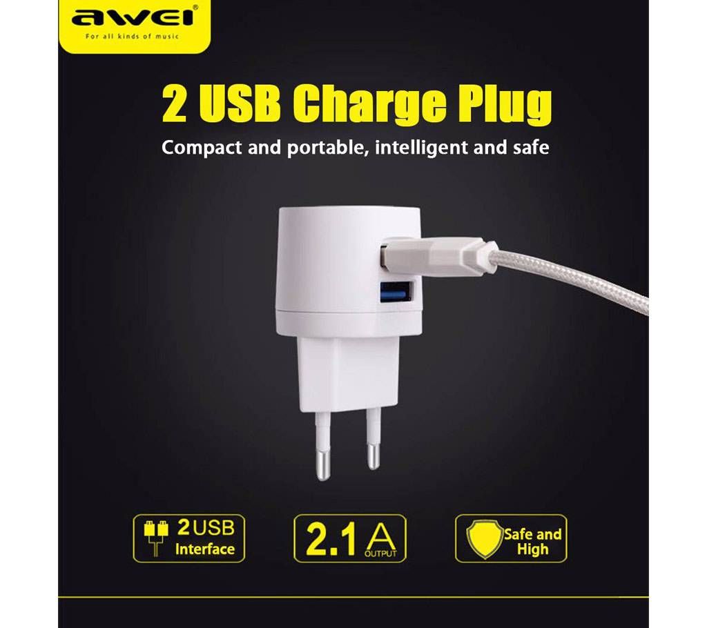 AWEI C-900 Dual USB Fast Power Charger