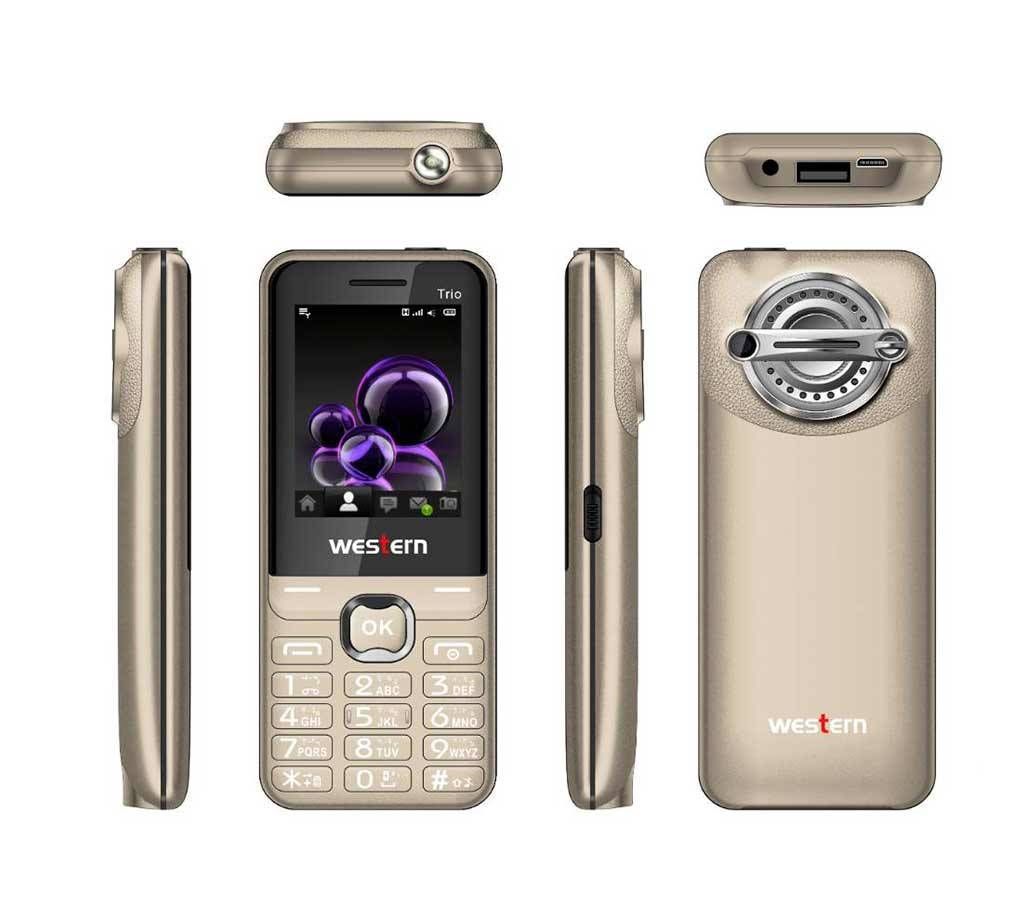 Western D-4 - Feature Phone - 2.4" - 32MB RAM - 32 MB ROM - Gold