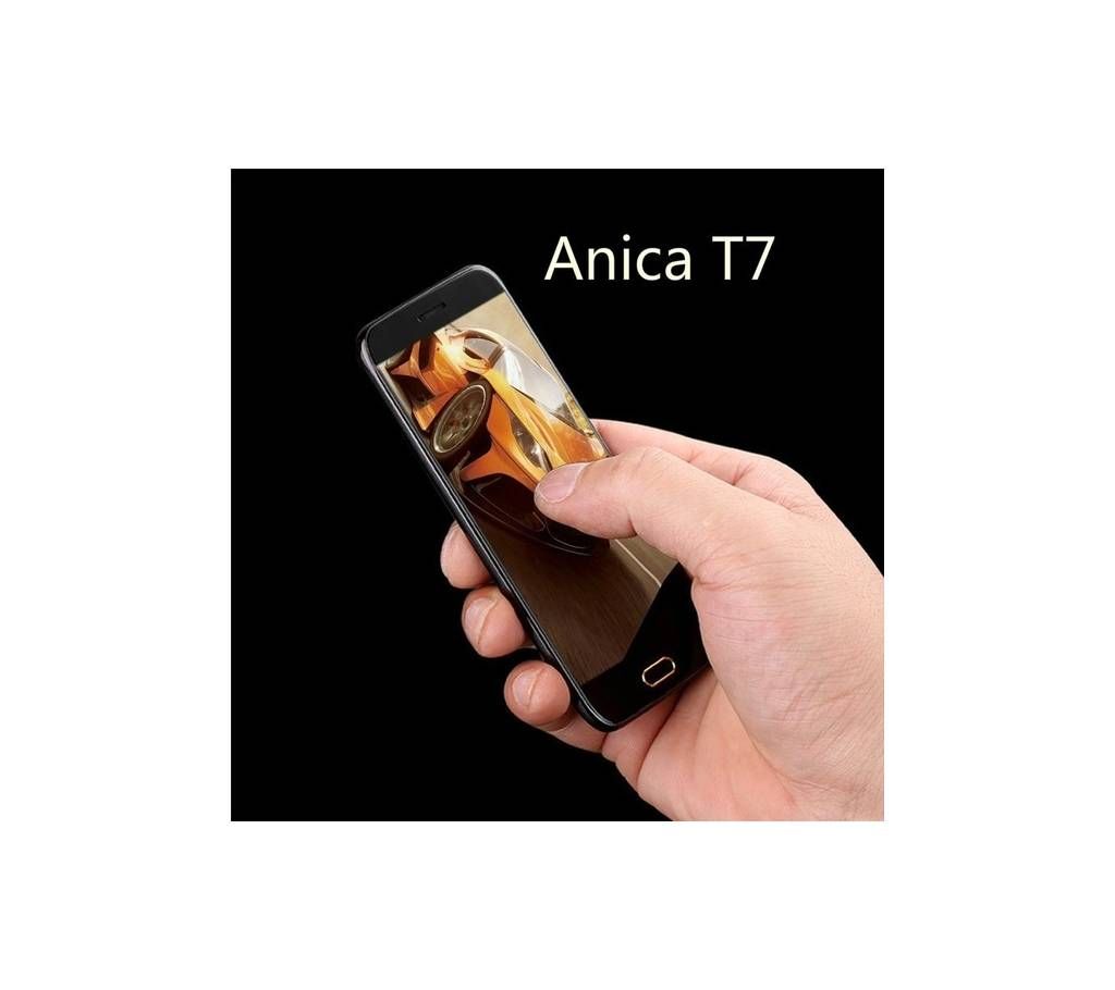 Anica T7 1.63 Inch FM MP3 Dual SIM Anti Lost Bluetooth Ultra Thin Mini Card Phone