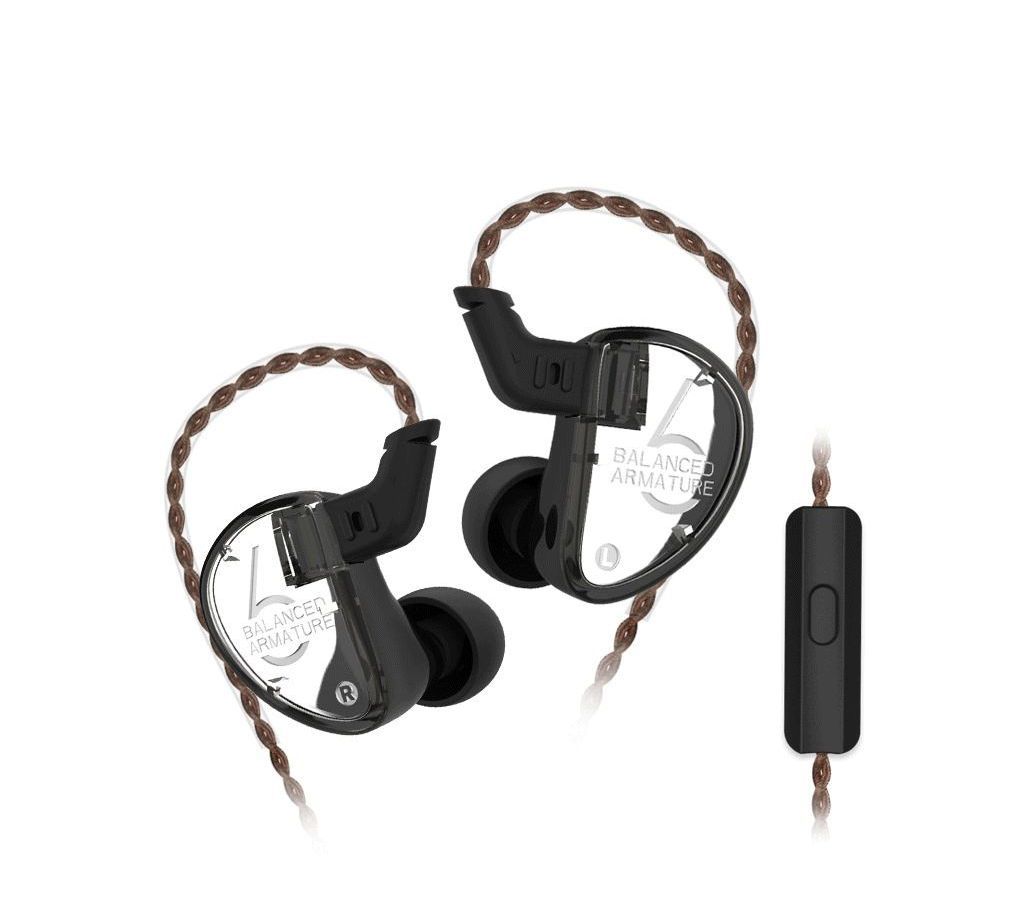 KZ AS06 3BA Driver Unit in-Ear Earphones