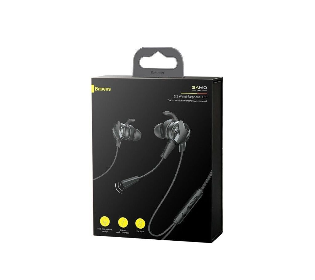 BASEUS GAMO H15 3.5mm Wired Gaming Headset with Dual Microphone