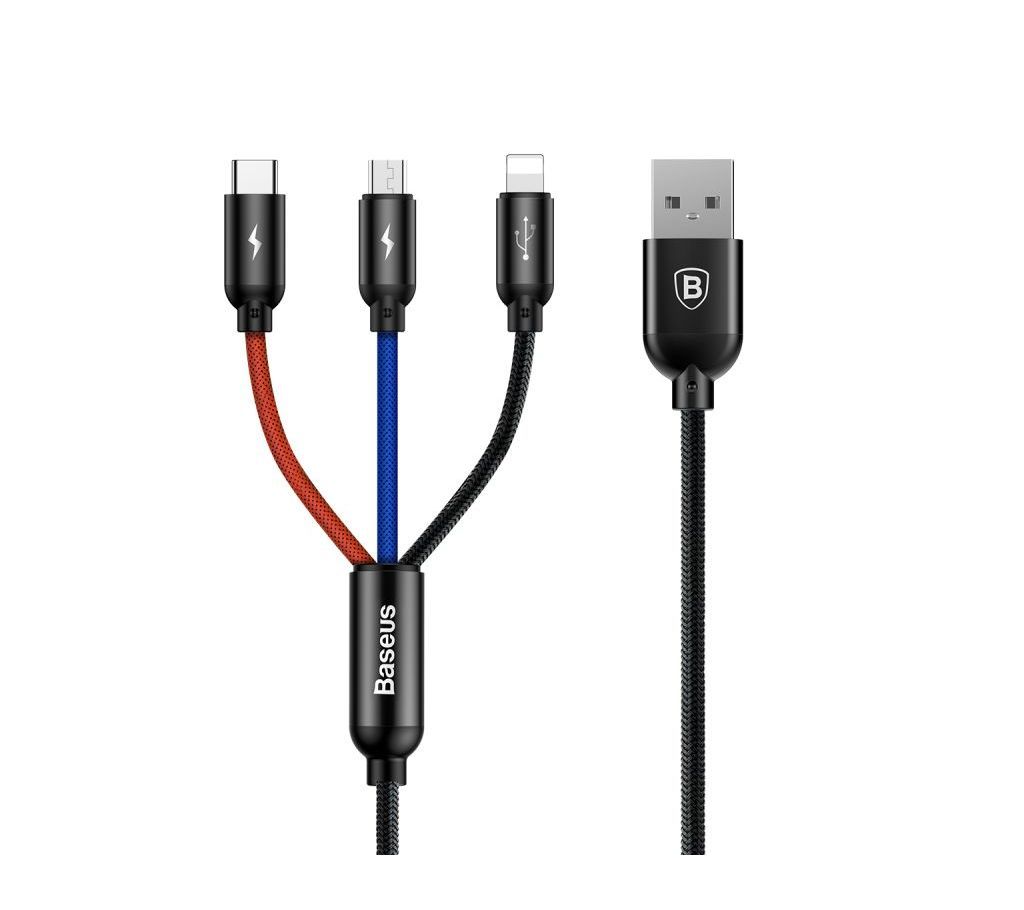 Baseus Three Primary Colors 3-in-1 Cable