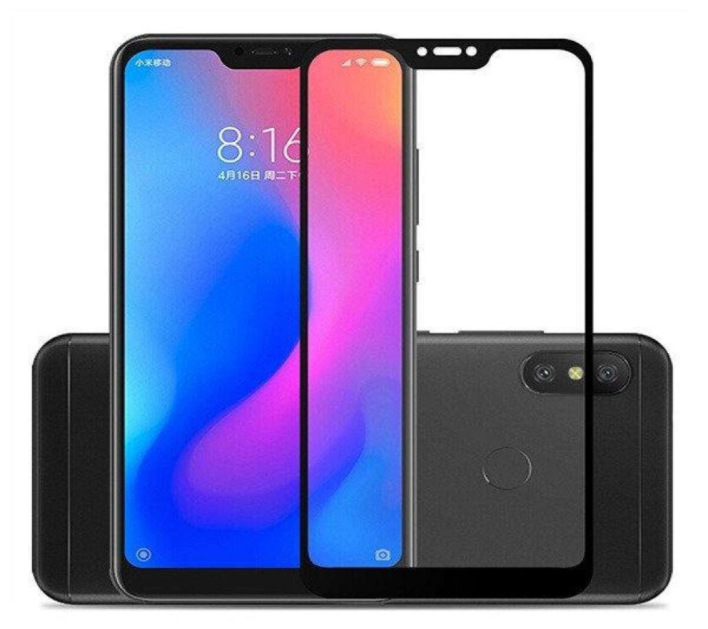 5D Glass Protector For Xiaomi Mi A2 Lite- Black