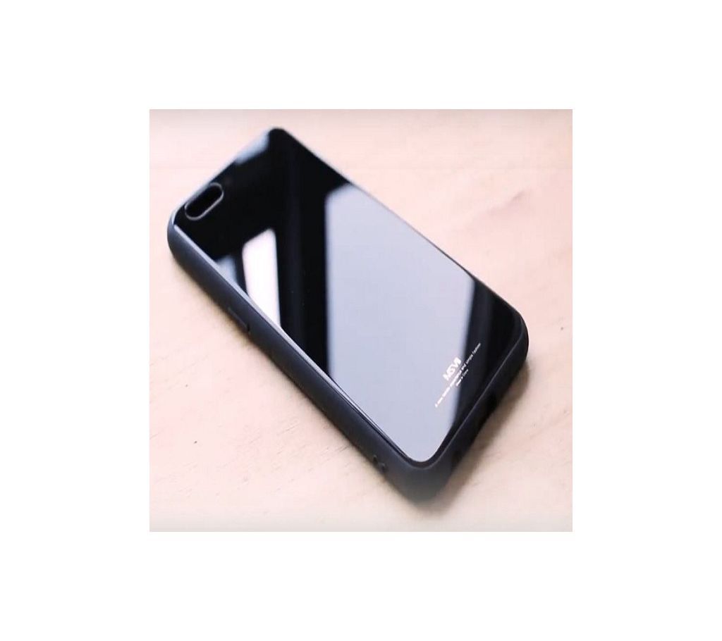 GLASS CASE BLACK for  SL-35  CHG REDMI NOTE 7 PRO 