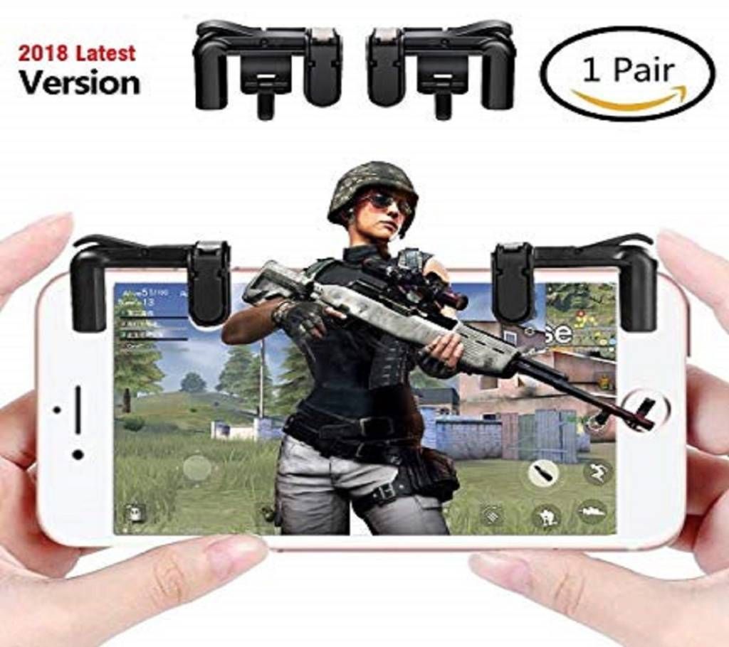 K01 Mobile Game Controller, Beautyrain Sensitive Shoot and Aim Buttons L1/R1 for PUBG/Knives Out/Rules of Survival, PUBG Mobile Game