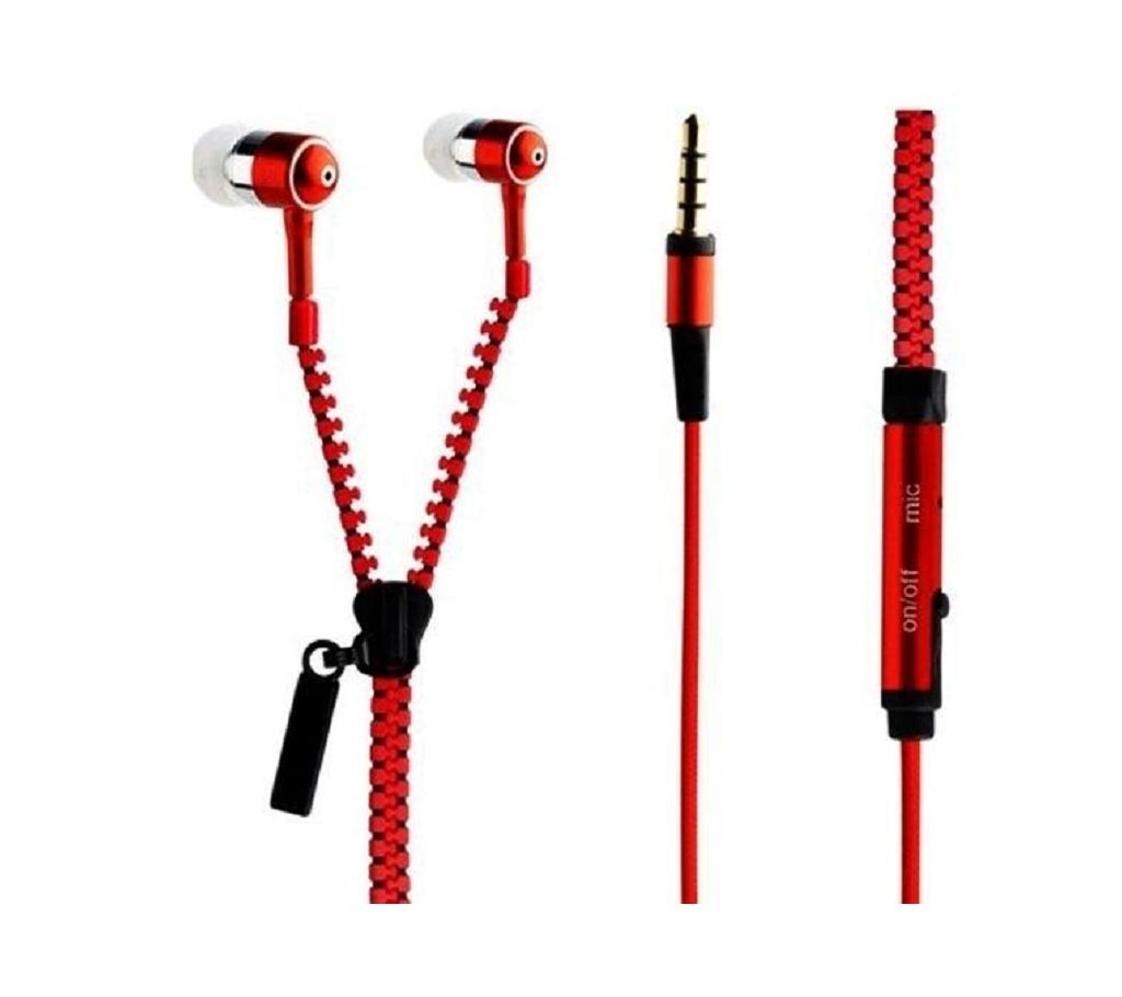 Zipper Earbuds That Never Tangle Bass Boosted
