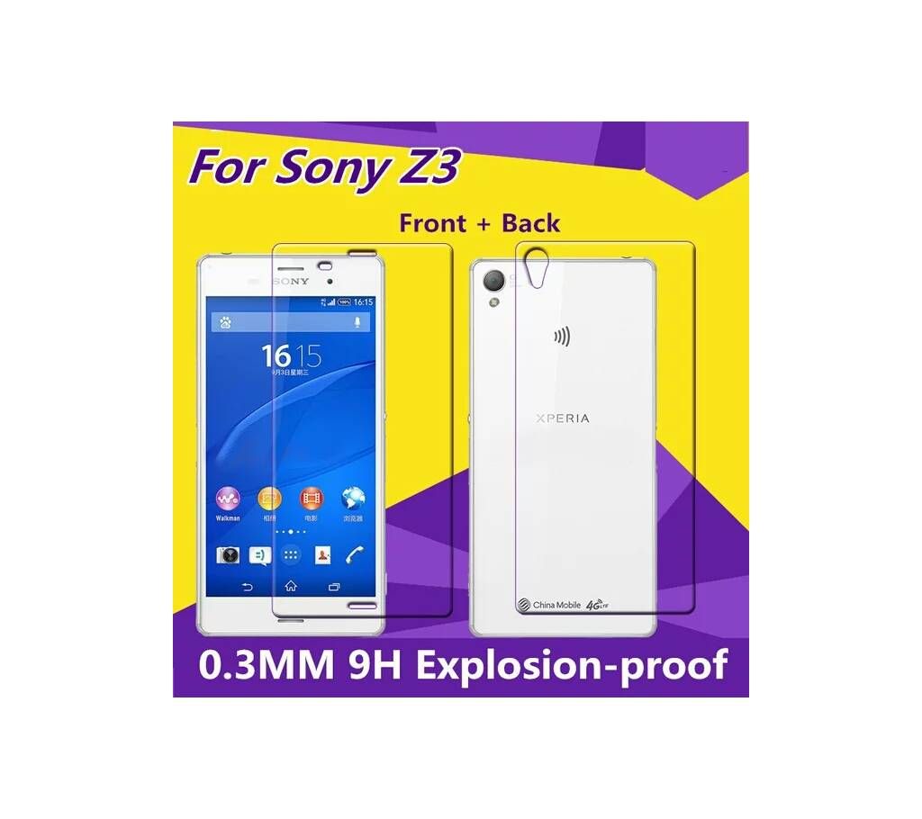 Sony Z3 Back front Screen protector