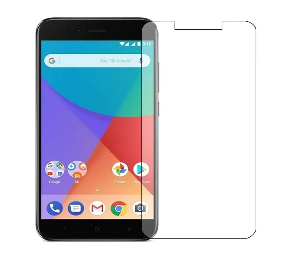 Screen Protector For Mi A1- Transparent