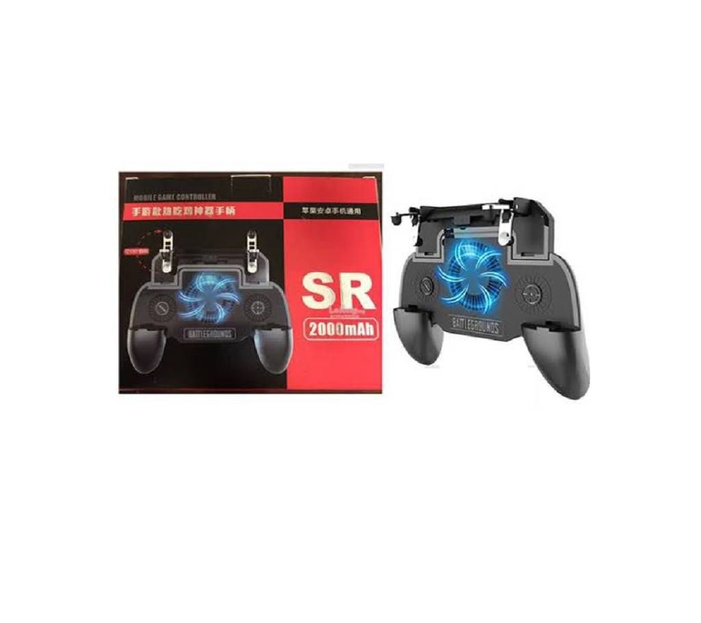 SR PUBG Game Pad With Cooling Fan And 2000 mAh Power Bank