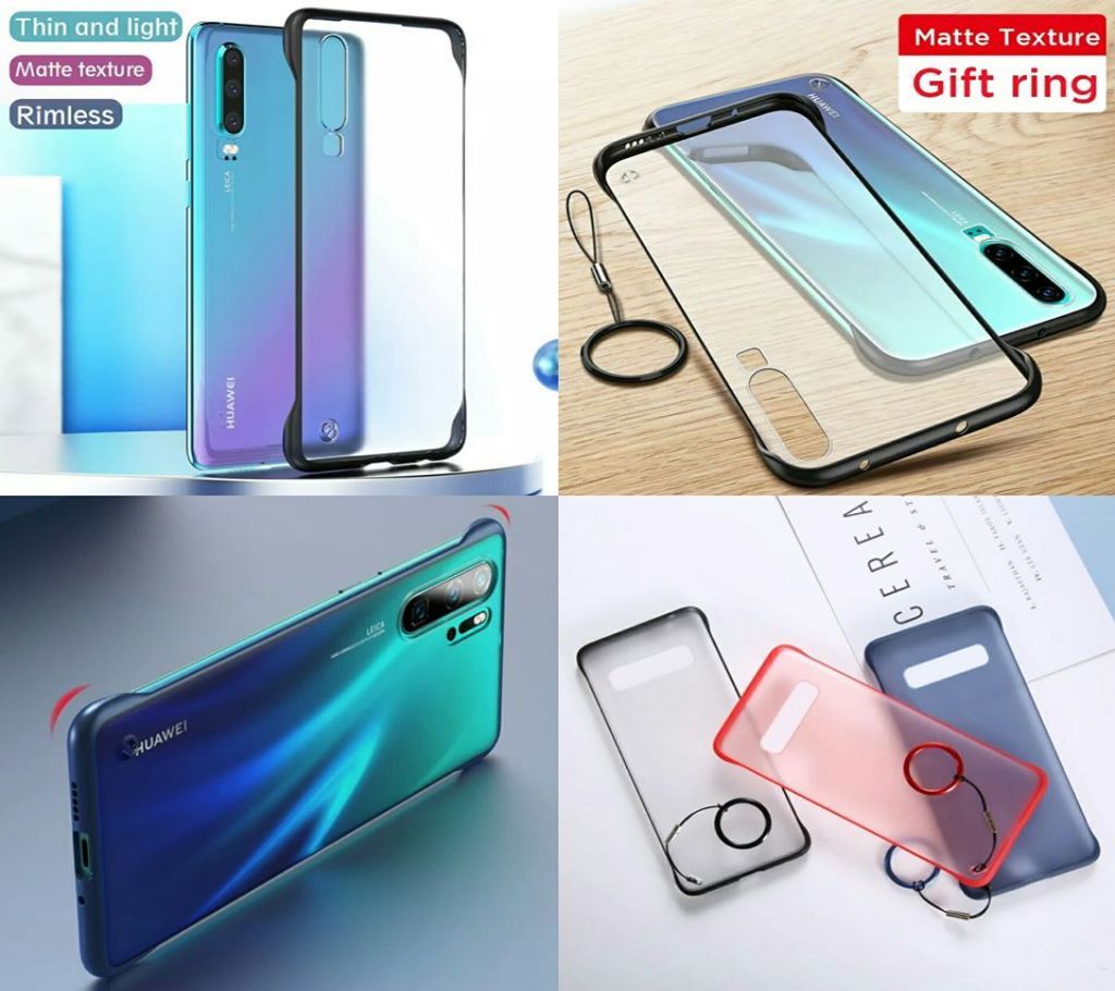 Frameless Bumper Hybrid Frosted Transparent Back Case For S8 PLUS