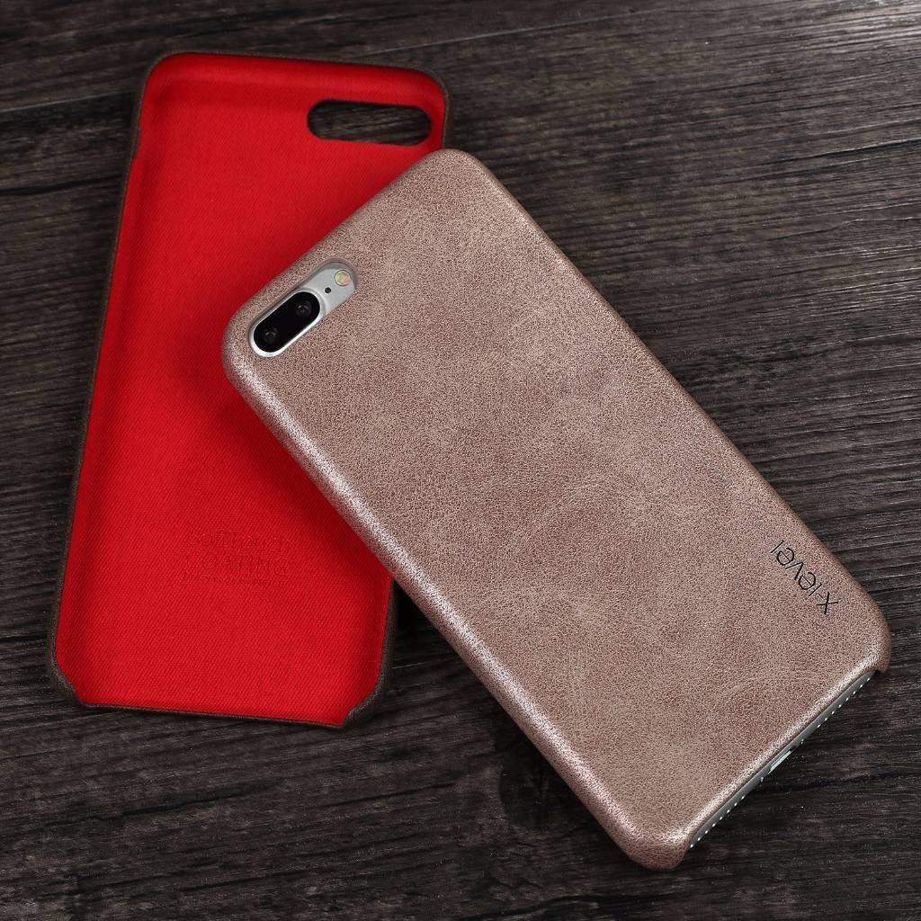 Leather Luxury Back case for iPhone 7 plus-gold
