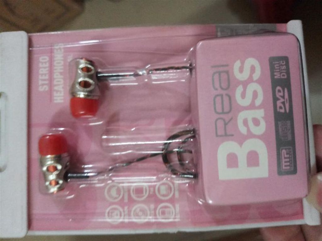 Real Bass EV -3101SL Earphone - Pink