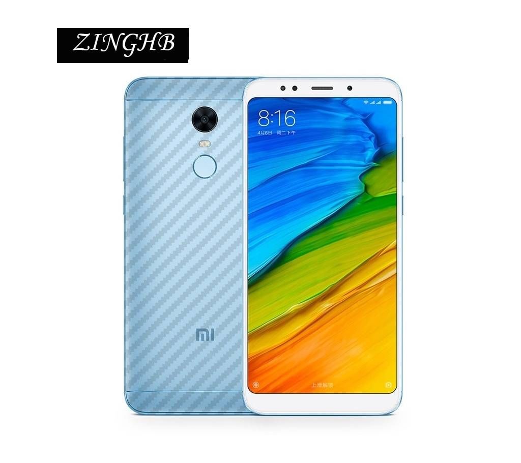 REDMI 5 PLUS 3D Non-Slip Clear Carbon Fiber Sticker