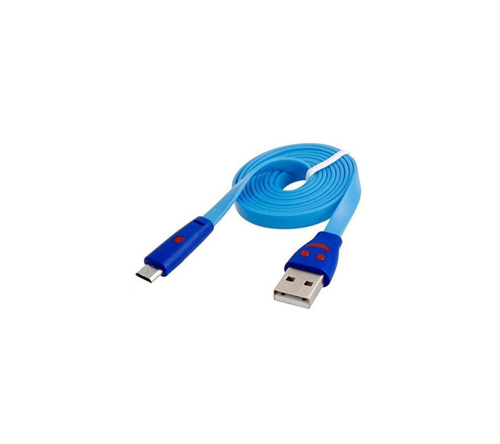 USB Cable with LED Light Smiley Face 1 Meter