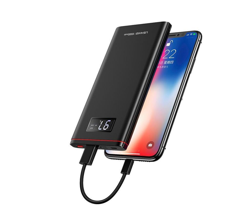USAMS PB5 Dual USB Digital Display 10000mAh Power Bank