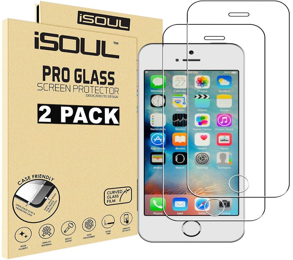 9H Tempered Glass Film for IPHONE 5 / 5C / 5S / 5SE - Transparent