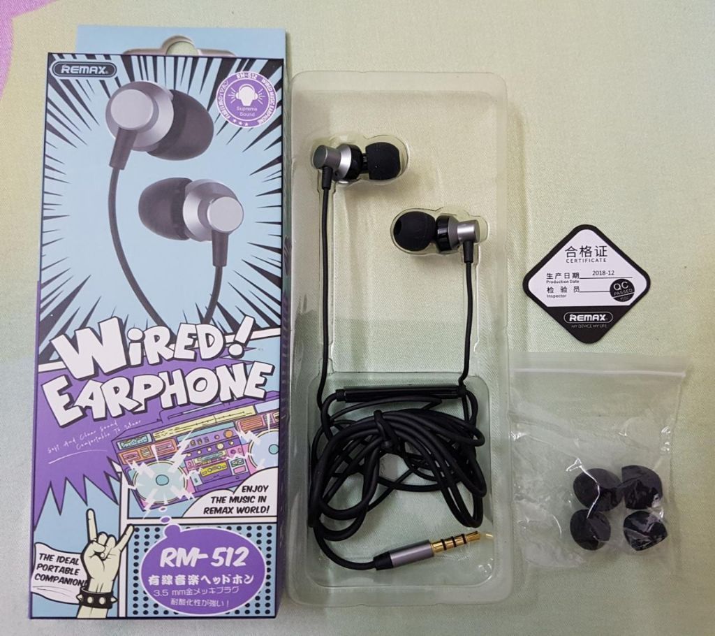 REMAX Wired Heavy Base In Ear Headphone RM-512