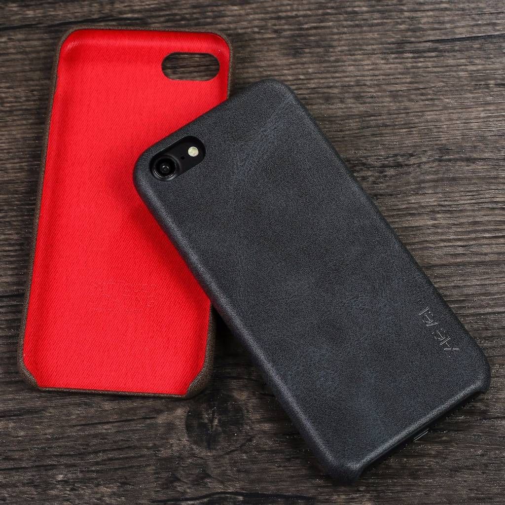 Leather Luxury Back Cover for iPhone 7-black