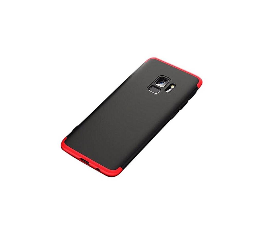 Hard Matte Case For Galaxy S9 plus - Black and Red