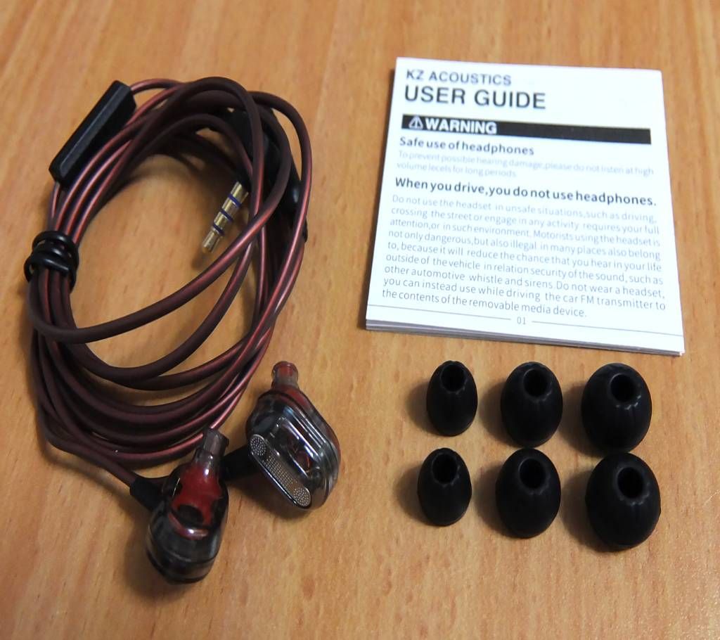 Dual Driver Headphones,KZ ZSE Extra Bassy In-Ear Earphone