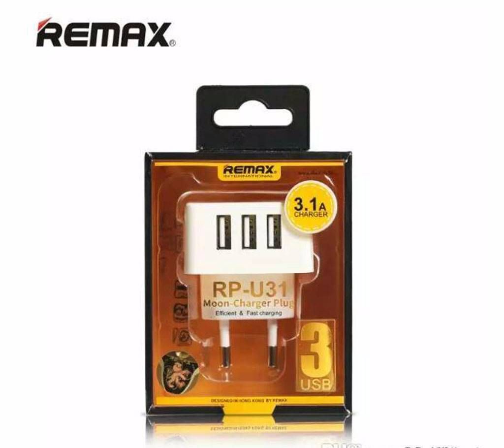Remax rp-u31 moon 3.1a charger plug