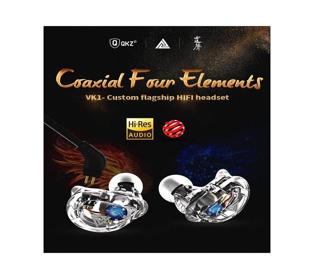 VK1 Earphones with 4DD In Ear Earphone