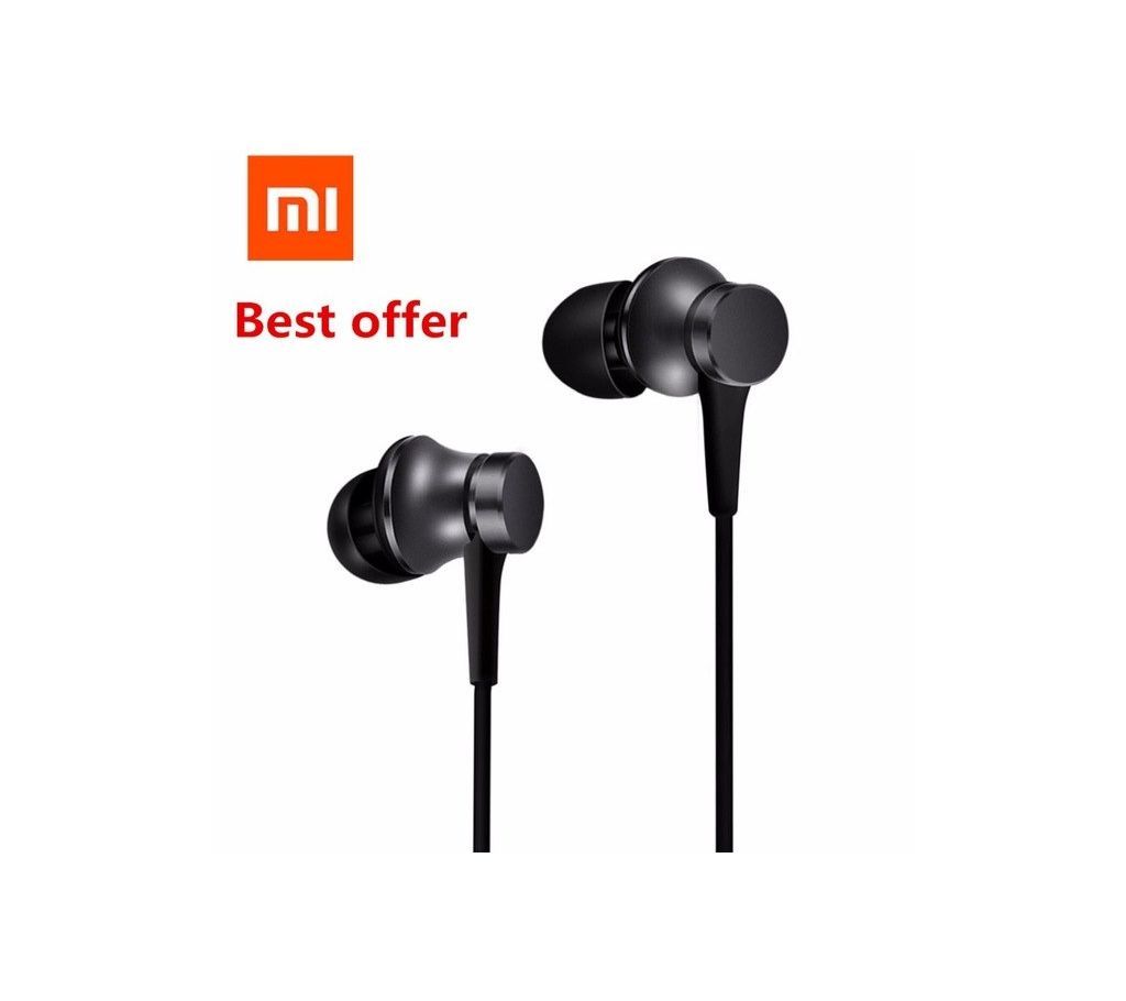 MI Piston in-ear headphone Basic steel body - black
