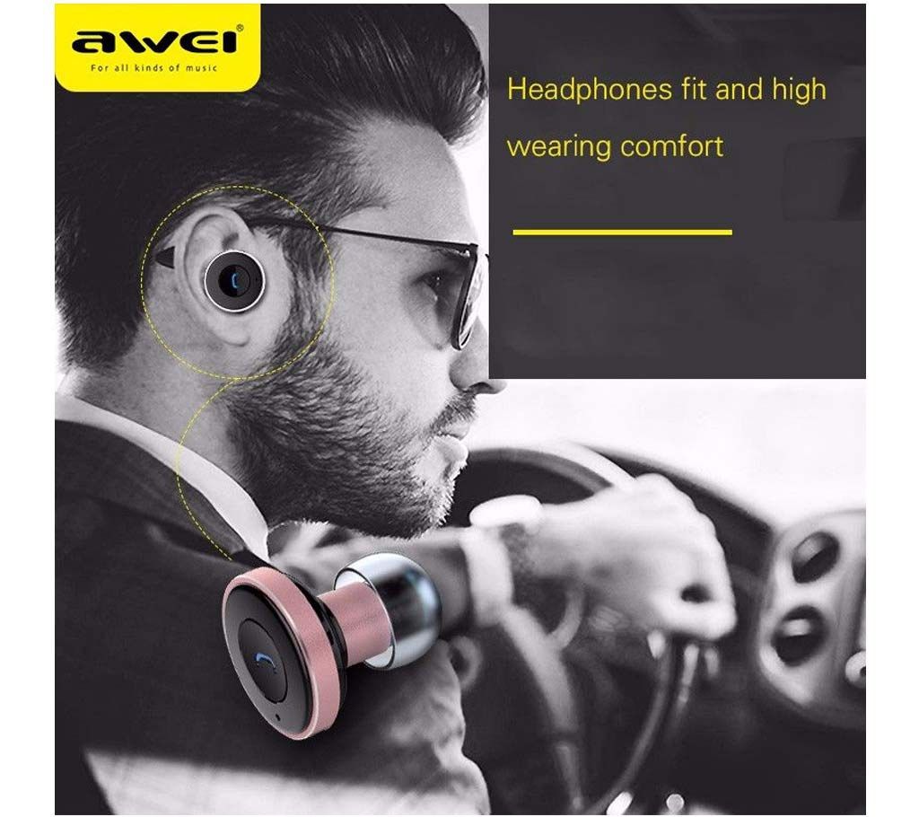 Awei A870BL Car Charger Wireless Headset 