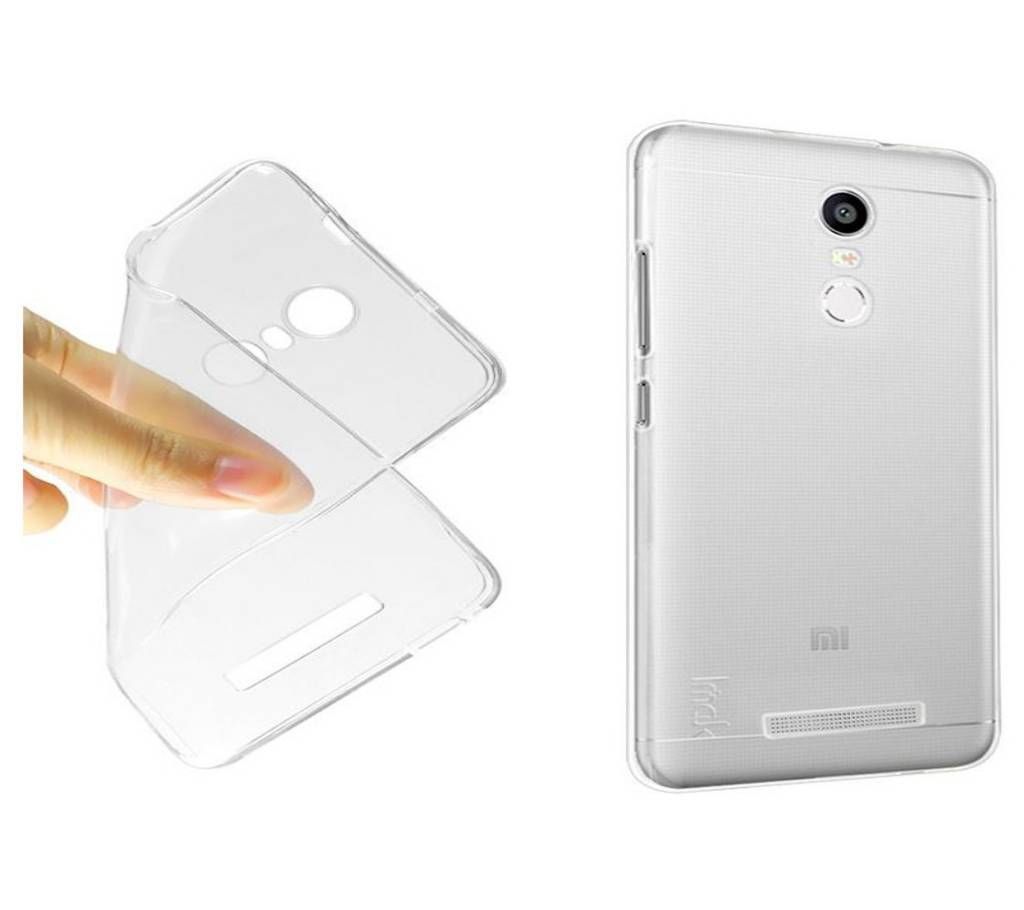 Clear Back Case Cover for Xiaomi Redmi Note 4X Transparent