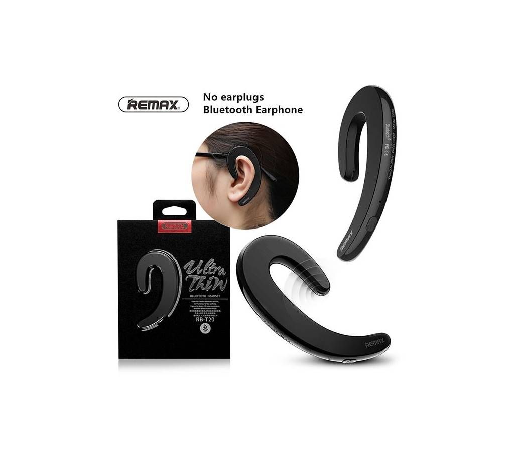REMAX RB-T20 Wireless Headset - Black (100% original) 