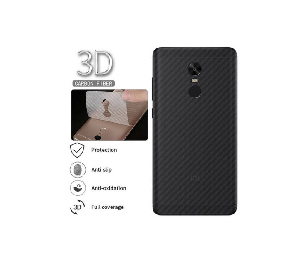 REDMI NOTE 4X Non-Slip Clear Carbon Fiber Sticker