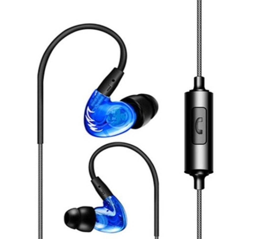 QKZ DM300 phone headset earbud headphone with microphone sports wire Fone headphone