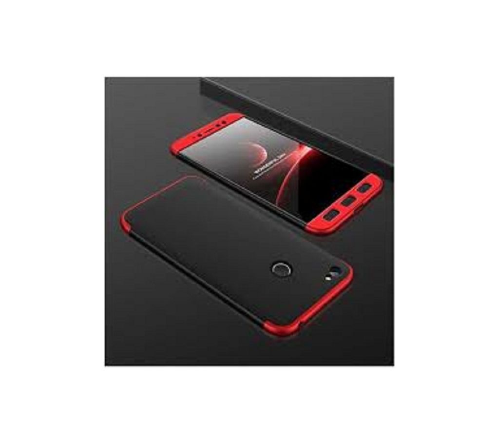 Xiaomi Redmi Note 5A Prime Case, fashion ultra Slim Gkk 360 Full Protection Cover Case - Red & Black