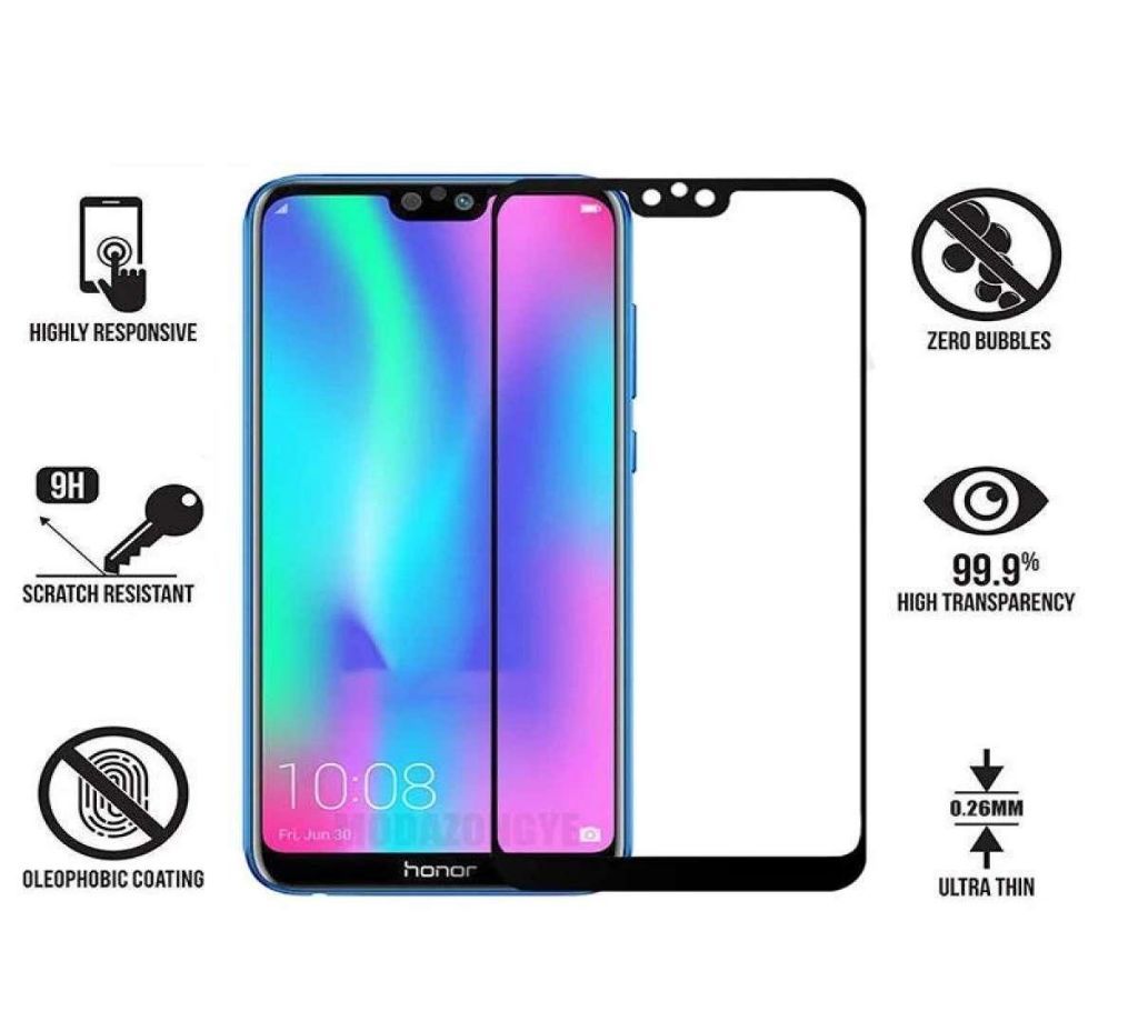 5D--Honor 9N Tempered Glass Screen Protector