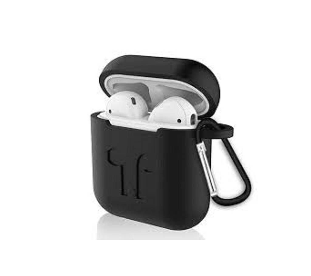 Strap Holder & Silicon Case Cover For Apple Airpods