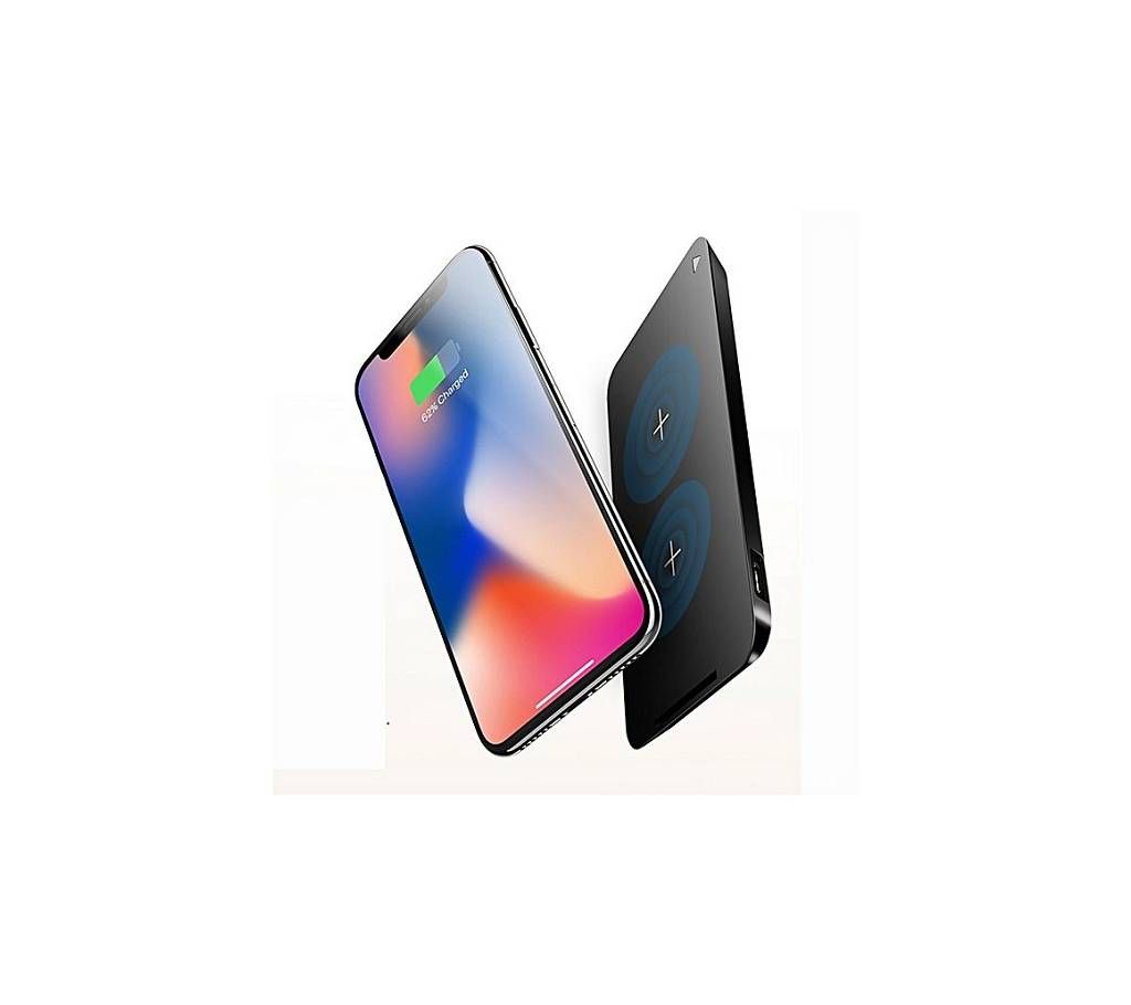 Rock W8 - Dual Coil Qi Wireless Charger - Black