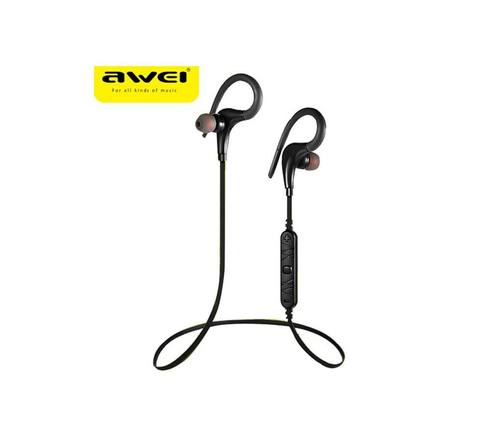 Sports Running Wireless Bluetooth Headset A890BL - Black