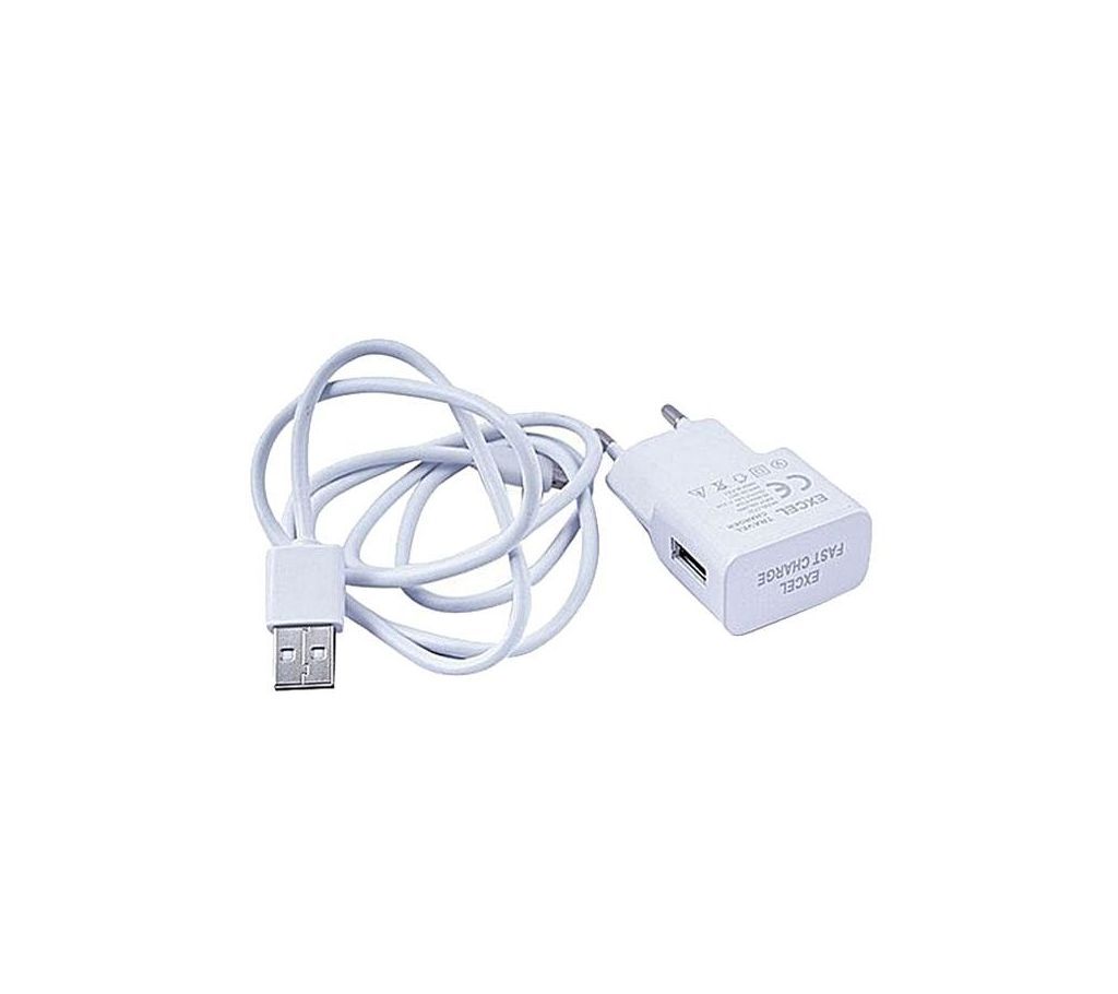 2 in 1 USB Charger CC22 - White