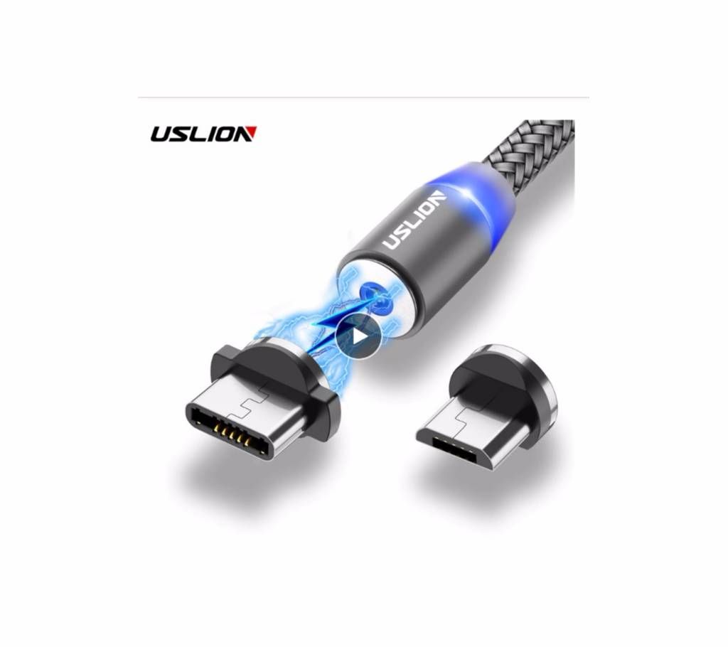 USLION Magnetic Lighting Fast Charging Micro Usb Cable