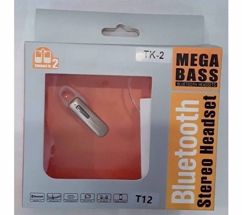 T12 Mega Bass Bluetooth Stereo Headset