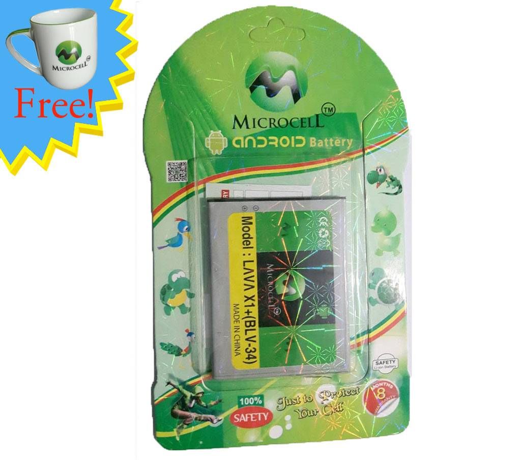 Microcell LAVA iris X1+ battery (Mug Free)