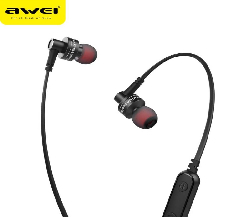 Awei B990BL New Waterproof Wireless Bluetooth Sport In Year Earphone - Black